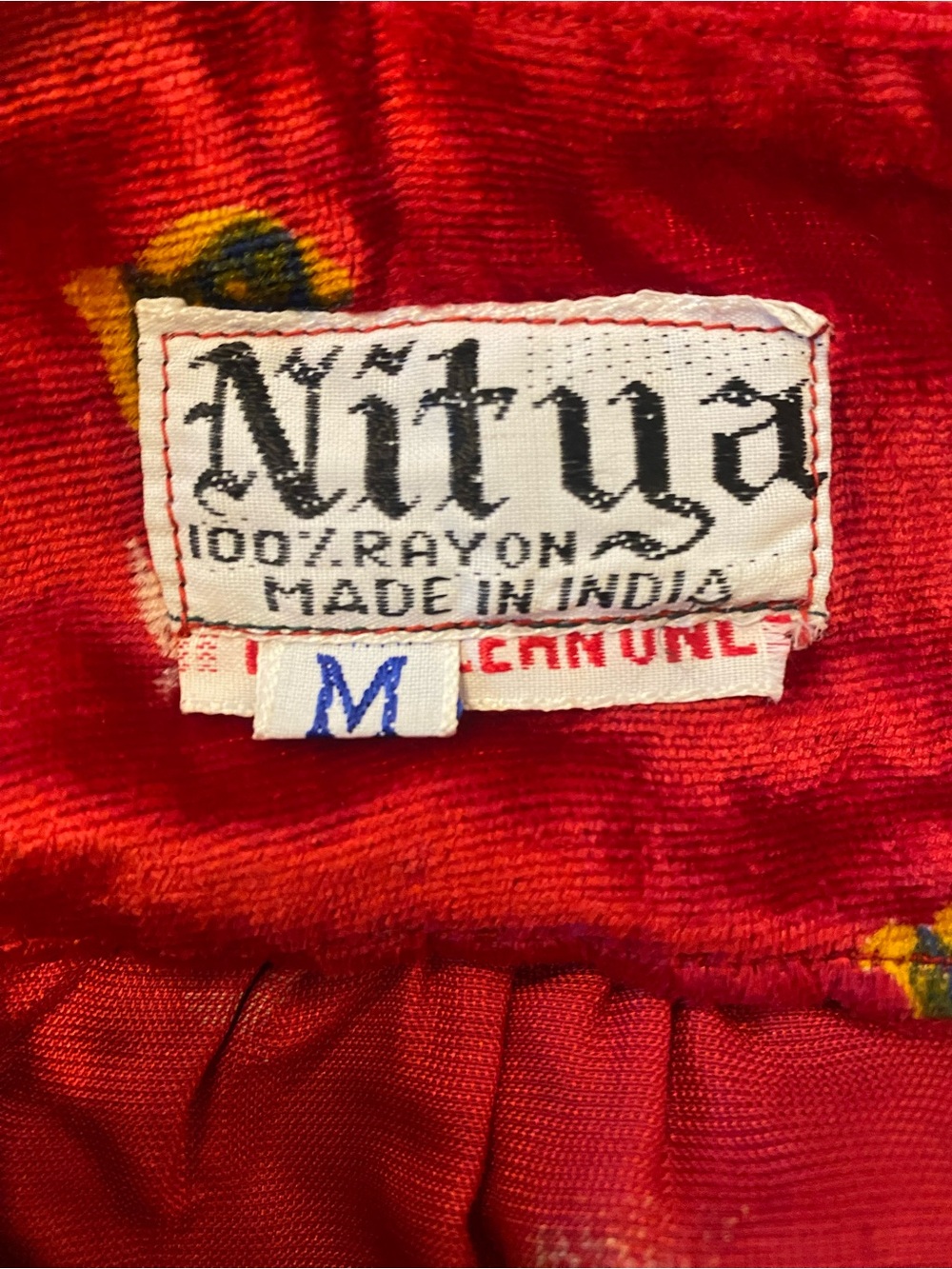 Vintage Nitya Boho Top - Size Medium - Picture 7 of 7